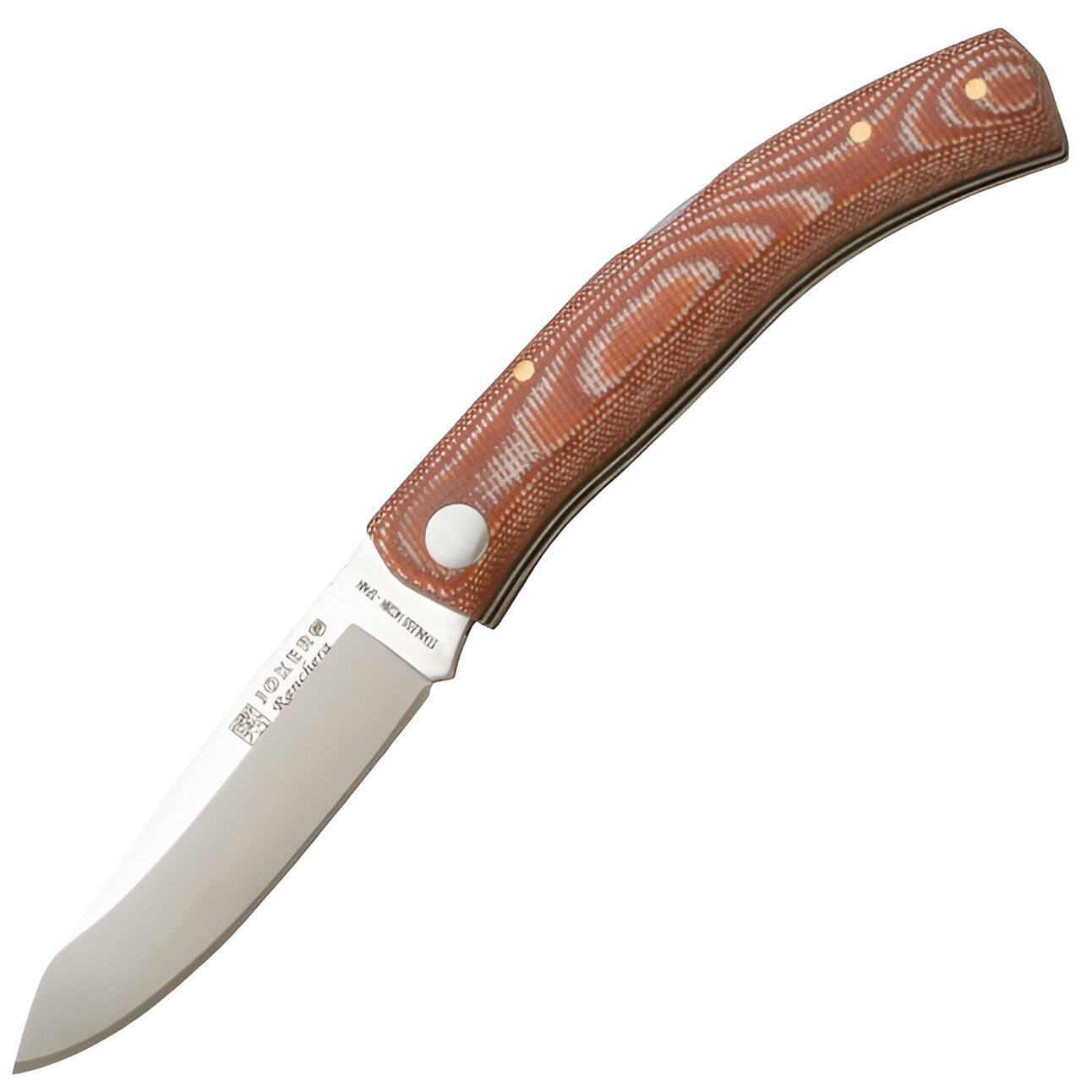 Joker Ranchera - Nóż składany, 8 cm, micarta, ceglasty